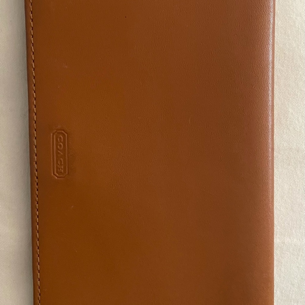 Coach checkbook cover